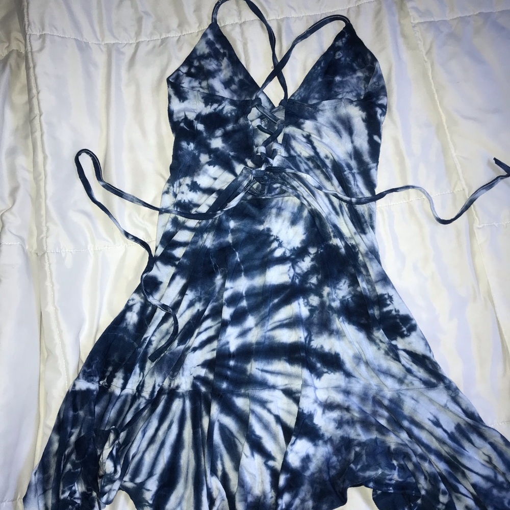 Vintage Boho Tie Dye Dress